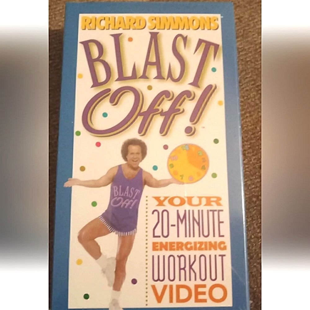 🩷RICHARD SIMMONS BLAST OFF ! 20 MINUTE WORKOUT VHS Fitness Guru Now Of The Past